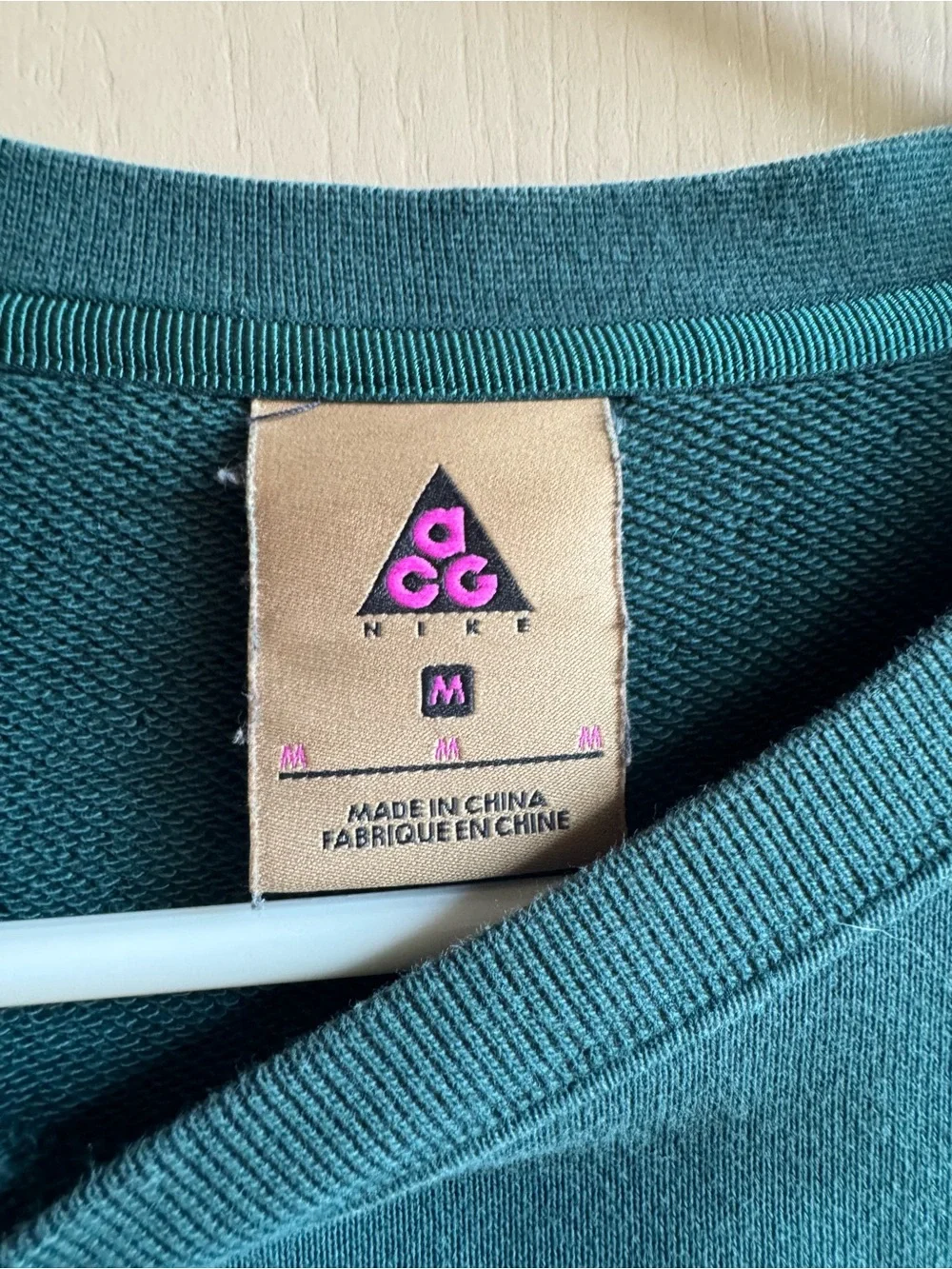Nike Teal Crewneck Sweatshirt with Yellow Triangle Logo